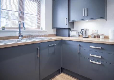 The kitchen at Johnny's Cove, New Hedges