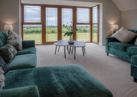 The first floor living area at Knights Rest, Princes Gate