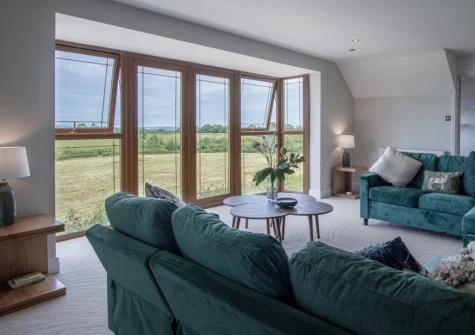 The first floor living area at Knights Rest, Princes Gate