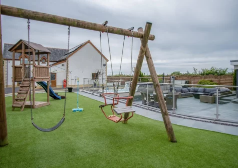 The children's play area at Knights Rest, Princes Gate