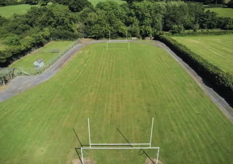 The rugby / football field at Knights Rest, Princes Gate