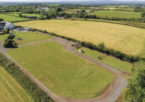 The rugby / football field at Knights Rest, Princes Gate
