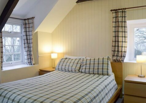 Bedroom #1 at Lake Cottage, Ivy Court Cottages, Llys-Y-Fran