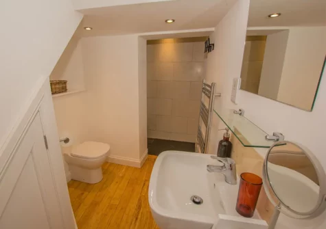 The bathroom at Lancaster Apartment, Tenby