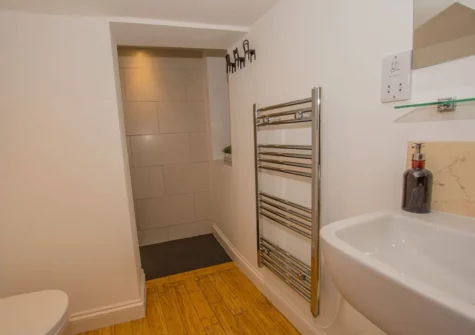 The bathroom at Lancaster Apartment, Tenby