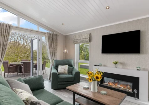 The living area at Land Of My Fathers, Penally Grange, Penally