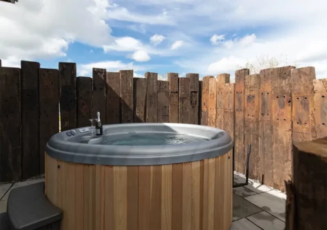 The hot tub at Land Of My Fathers, Penally Grange, Penally