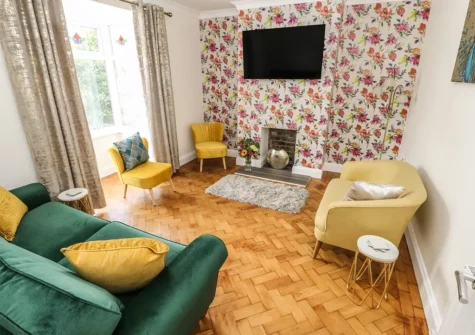 The living room at Larkhill, Tenby