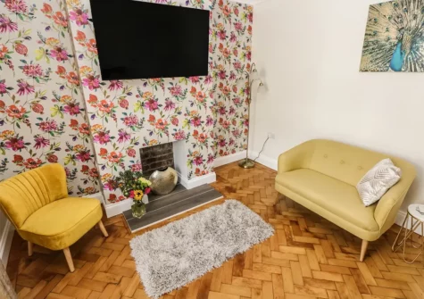 The living room at Larkhill, Tenby