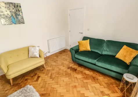 The living room at Larkhill, Tenby