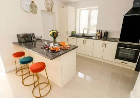 The kitchen at Larkhill, Tenby