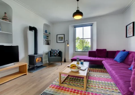 The living area at Laughing Seagull, Saundersfoot