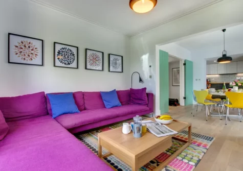 The living area at Laughing Seagull, Saundersfoot