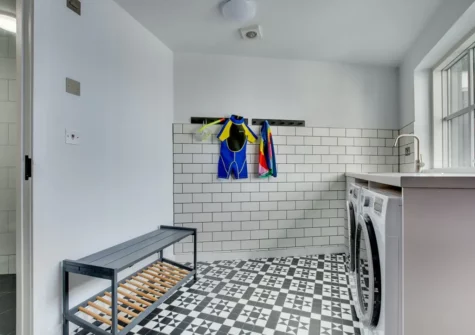 The utility room at Laughing Seagull, Saundersfoot