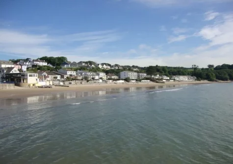 Saundersfoot Beach is just a ten ten minute walk away from Laughing Seagull