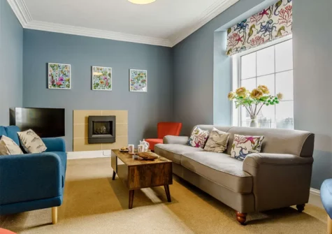 The living room at Lavender Cottage, Tenby
