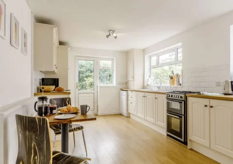 The kitchen at Lavender Cottage, Tenby
