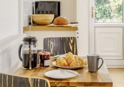 The kitchen at Lavender Cottage, Tenby