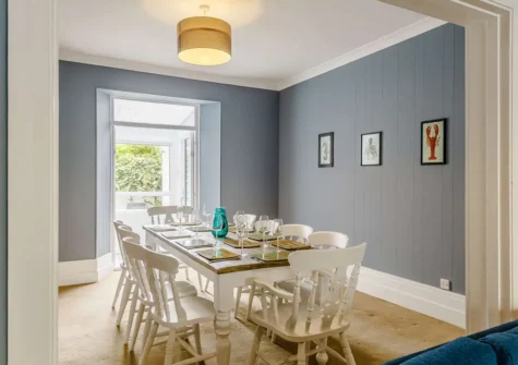 The dining room at Lavender Cottage, Tenby