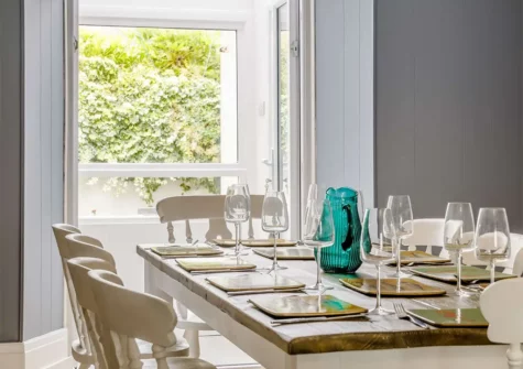 The dining room at Lavender Cottage, Tenby