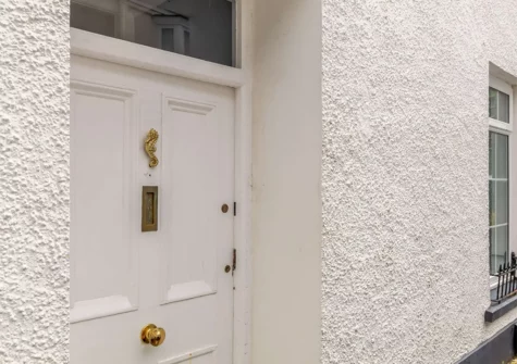 Outside Lavender Cottage, Tenby