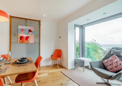 The dining area at Lexden, Saundersfoot