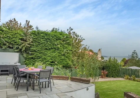 The patio, alfresco dining area & garden at Lexden, Saundersfoot
