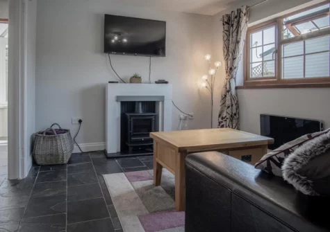 The living area at Lilac Cottage, Amroth