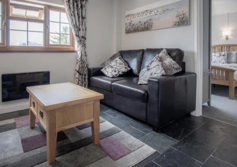 The living area at Lilac Cottage, Amroth