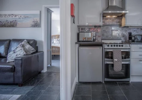 The kitchen at Lilac Cottage, Amroth