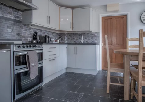 The kitchen at Lilac Cottage, Amroth