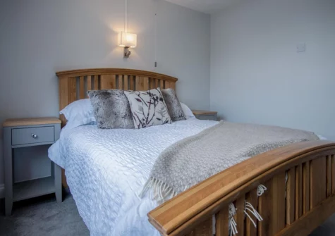 The bedroom at Lilac Cottage, Amroth