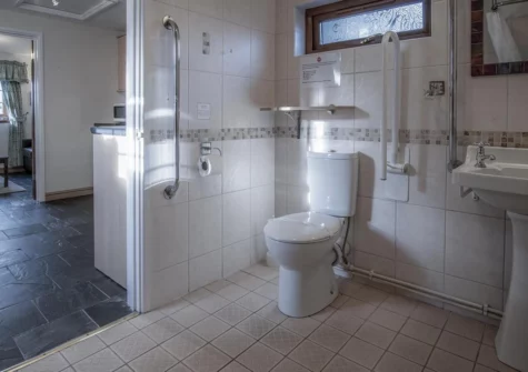 The wet room at Lilac Cottage, Amroth
