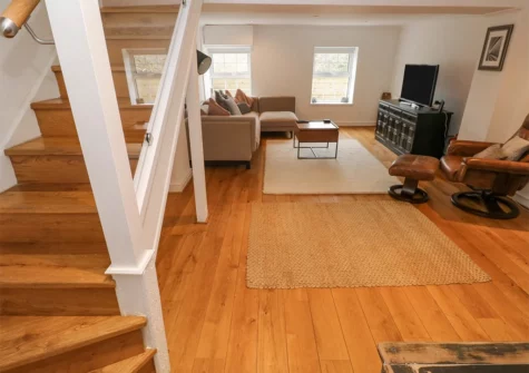 The living room at Little Bobbins, Saundersfoot