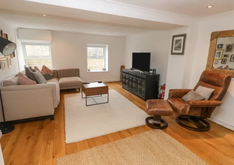 The living room at Little Bobbins, Saundersfoot