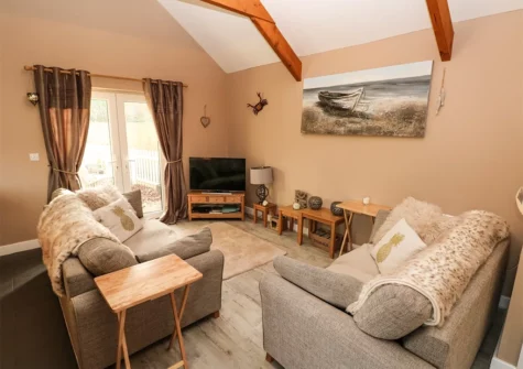 The living area at Love Cottage, Redberth