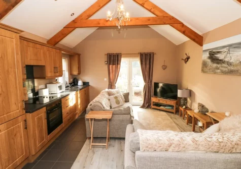 The living area at Love Cottage, Redberth