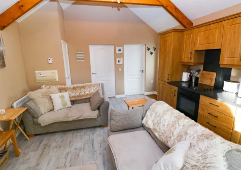 The living area at Love Cottage, Redberth