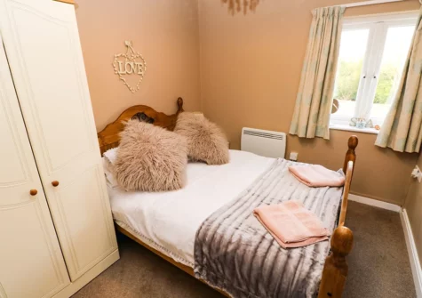 The bedroom at Love Cottage, Redberth