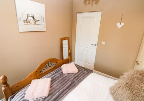The bedroom at Love Cottage, Redberth