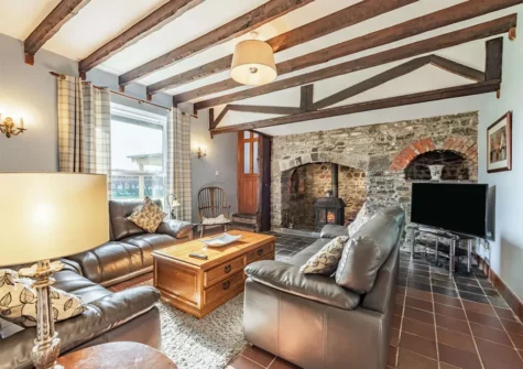 The living room at Lower Nash Farmhouse, Lower Nash