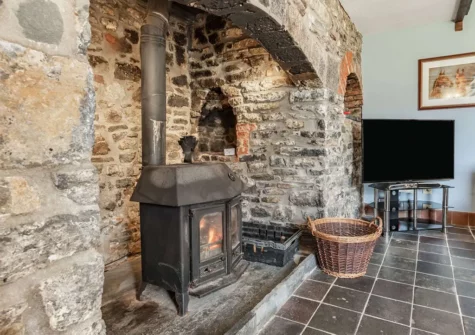 The living room at Lower Nash Farmhouse, Lower Nash