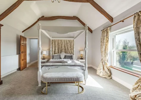Bedroom #1 at Lower Nash Farmhouse, Lower Nash