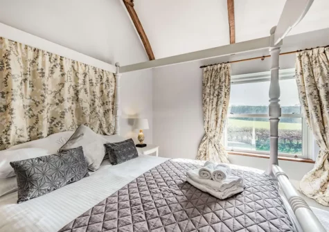 Bedroom #1 at Lower Nash Farmhouse, Lower Nash