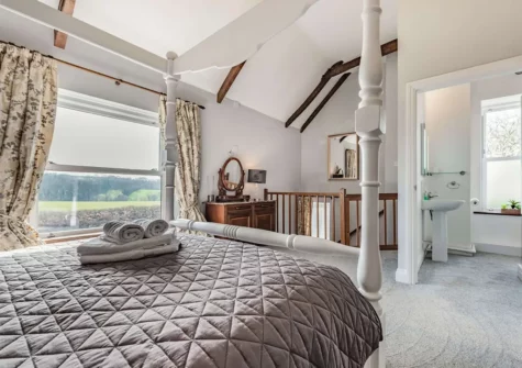 Bedroom #1 at Lower Nash Farmhouse, Lower Nash