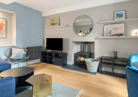 The living room at Major House, Newport