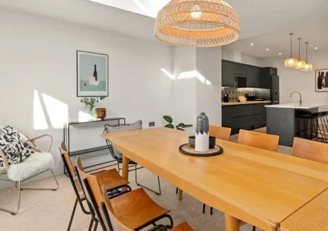 The dining room at Major House, Newport