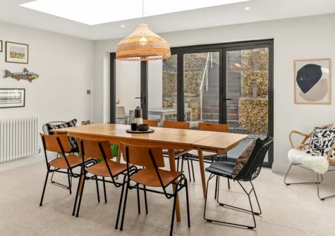 The dining room at Major House, Newport