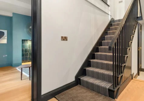 The hallway at Major House, Newport