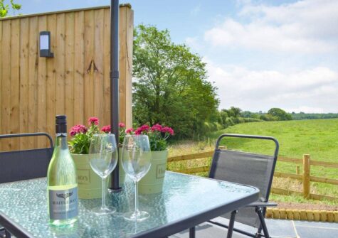 The second patio at Manor Lodge Stables, Wiston